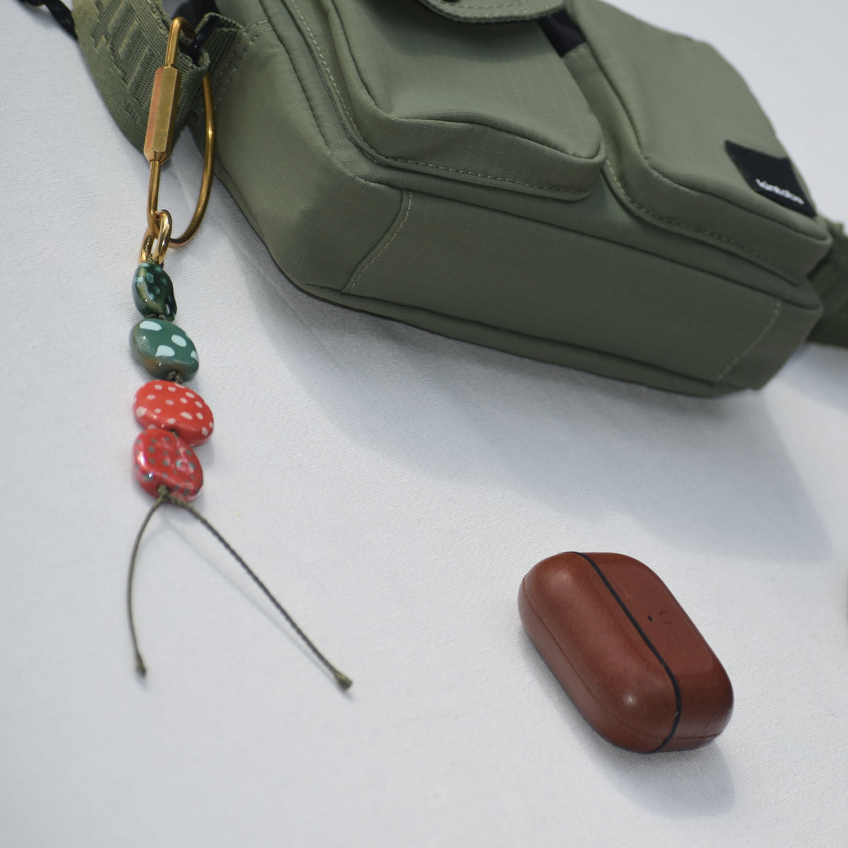Eating Oranges in The Forest Handmade Keychain