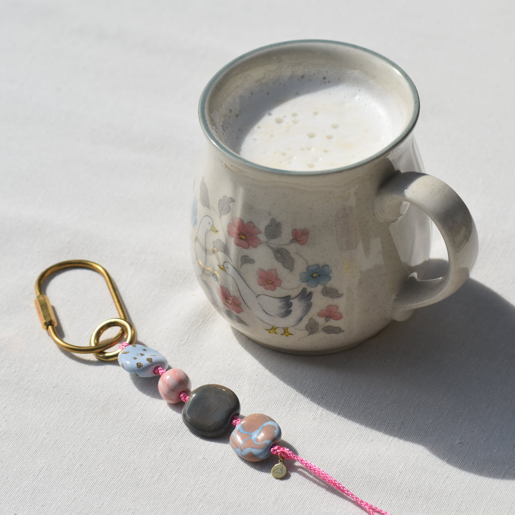 Afternoon Bubblegum Handmade Keychain