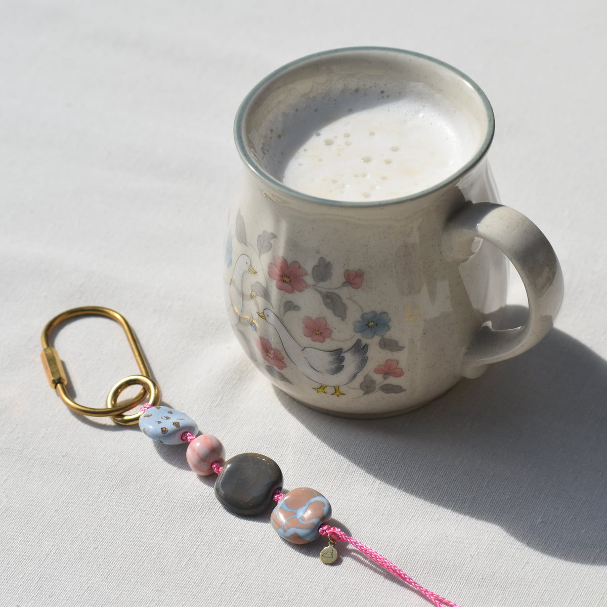 Afternoon Bubblegum Handmade Keychain