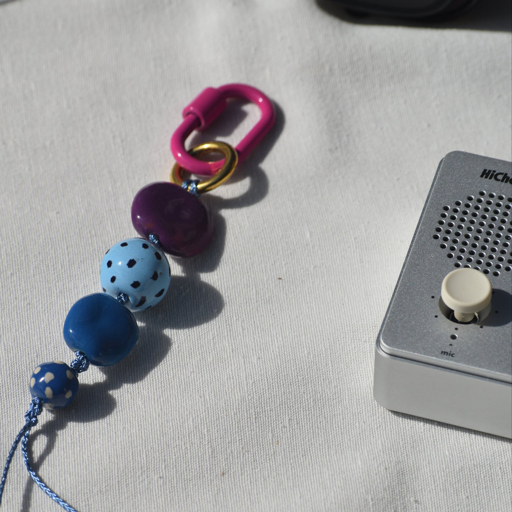 Mixed Berry Smoothie Handmade Keychain