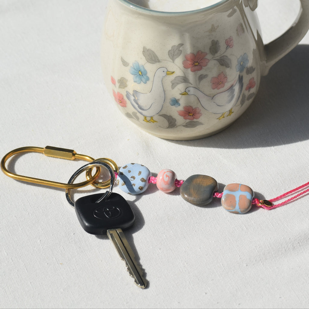 Afternoon Bubblegum Handmade Keychain