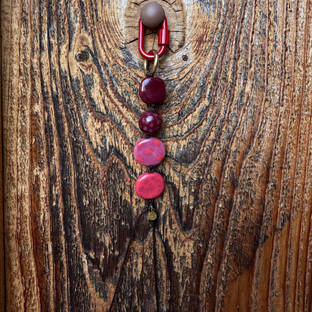 Hibiscus Hiccups Handmade Keychain